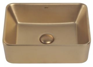 Раковина ABBER Rechteck AC2213MMG 40см золото матовое